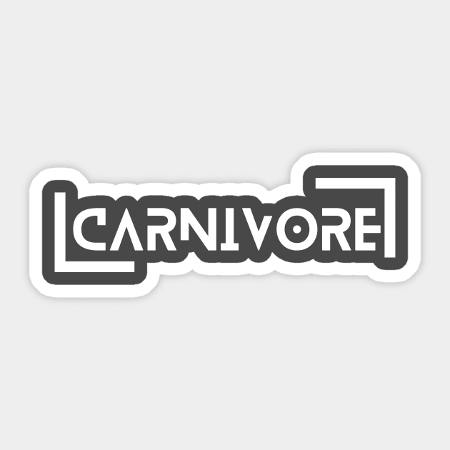 Carnivore Sticker by Carnivore-Apparel-Store